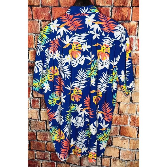 Tipsy Elves The Crush Captain Floral Hawaiian Camp Button Front Men’s XXL Shirt - Picture 4 of 7